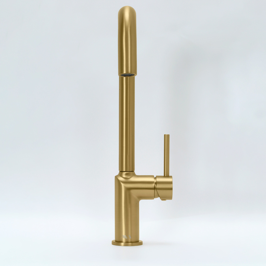 Смеситель для кухни AVS брашированное золото