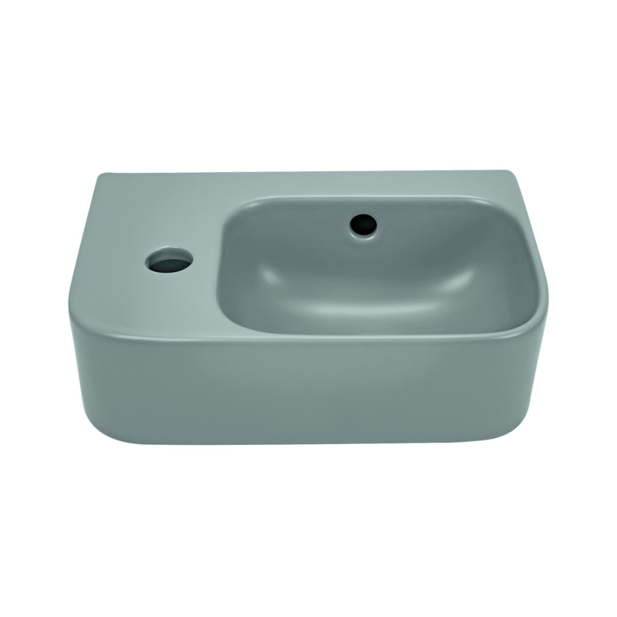 Рукомойник AVS Грэйс 37x25 R, зеленый матовый