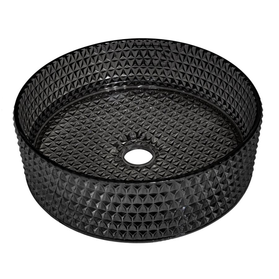 Раковина AVS 813-0213-d36GL03 36x36 черная