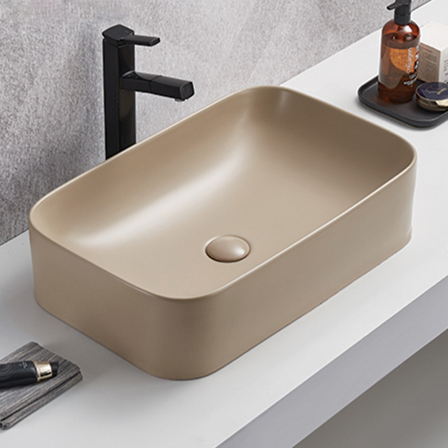 Раковина AVS Скарлет 61x31 капучино матовая с донным клапаном Раковина AVS Скарлет 61x31 капучино матовая с донным клапаном