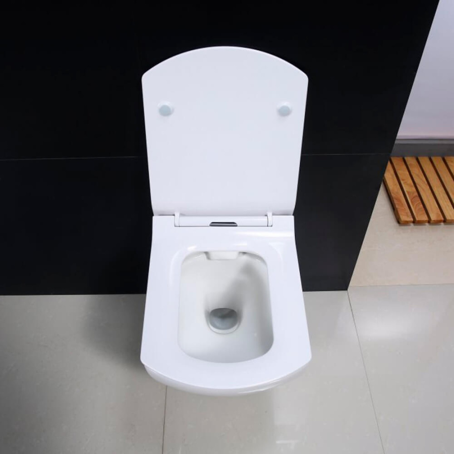 Унитаз подвесной BelBagno Carina BB514CHR+BB1077SC безободковый с микролифтом