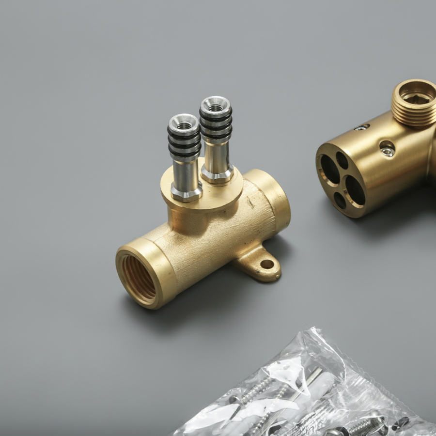 Гигиенический душ со смесителем AVS Elegant брашированное золото