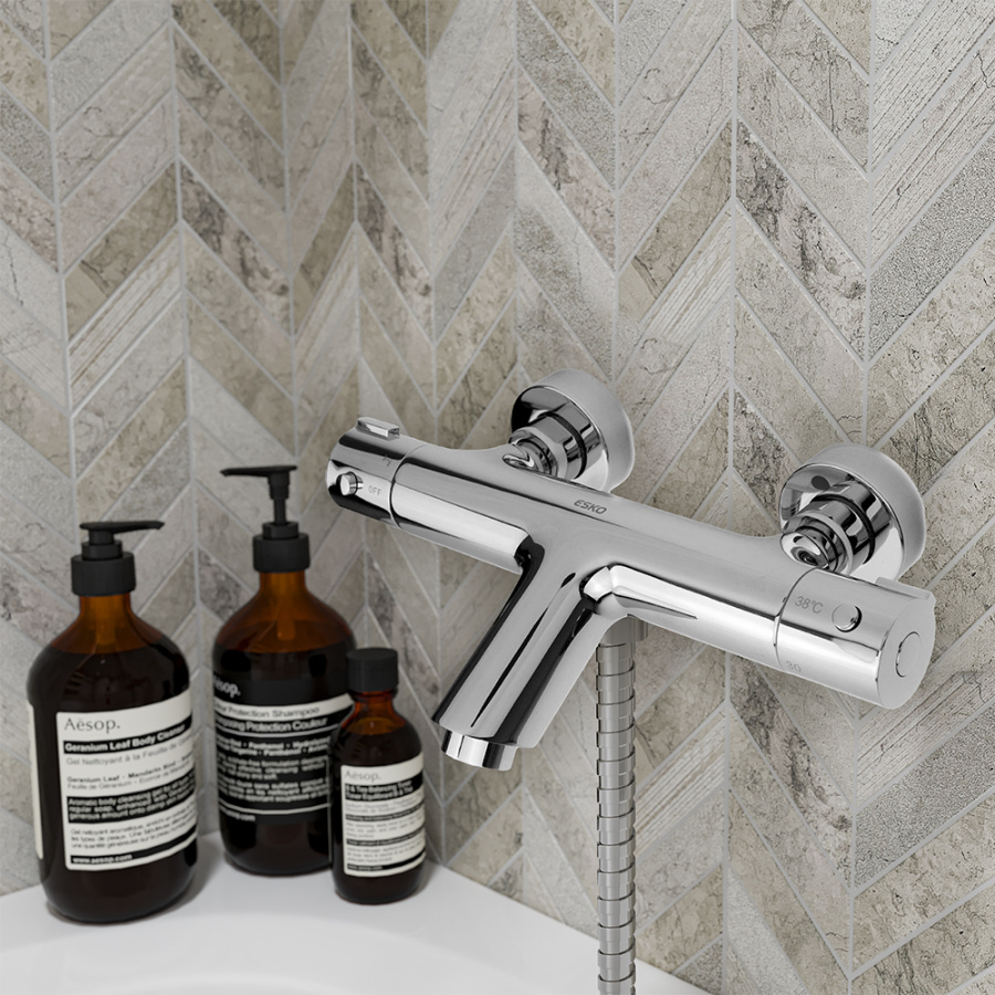 Термостат для ванны с душем Esko Mikros T3054 хром